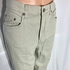 Vintage Faded Glory Sz 12 Stretch Khaki Color Jeans Womens Denim Sidewalk